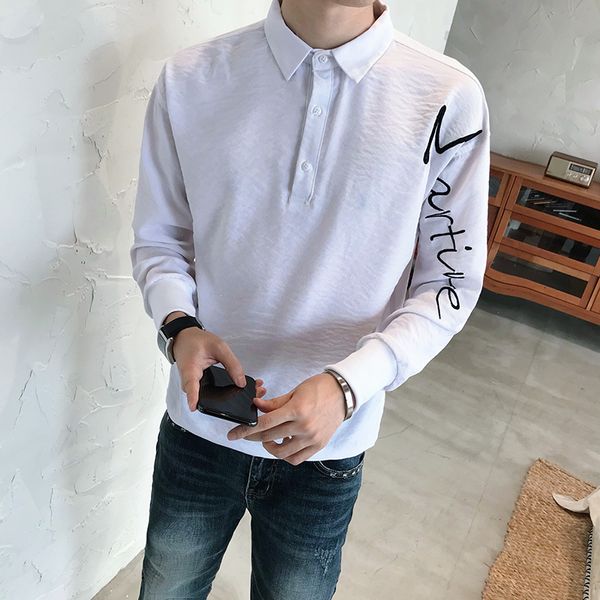 new preto/branco primavera novo solto pullovers camisas para roupas masculinas 2021 simples bordado casual streetwear blusa homme manga long, Black;brown
new preto/branco primavera novo solto pullovers camisas para roupas masculinas 2021 simples bordado casual streetwear blusa homme manga long, Black;brown