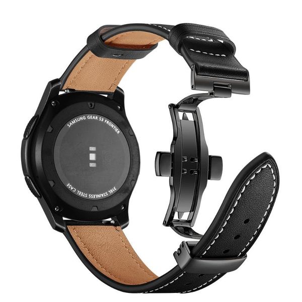 watch bands leather strap for samsung gear s3 frontier/classic galaxy 46mm band butterfly buckle 22mm wrist replacement belt, Black;brown
watch bands leather strap for samsung gear s3 frontier/classic galaxy 46mm band butterfly buckle 22mm wrist replacement belt, Black;brown