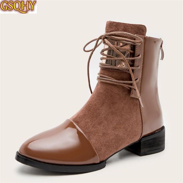 boots women genuine leather flat ankle womens motorcycle autumn shoes winter patent, Black
boots women genuine leather flat ankle womens motorcycle autumn shoes winter patent, Black