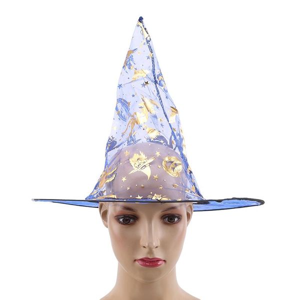 halloween party hat gauze breathable golden pattern witch pointed hat halloween costume accessories
halloween party hat gauze breathable golden pattern witch pointed hat halloween costume accessories