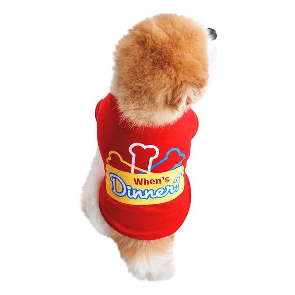 dog apparel cotton summer shirt for small cat 1pc pet clothes vest t m#05