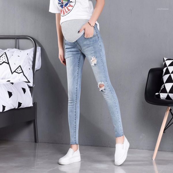 maternity bottoms 860 ripped hole thin stretch cotton denim skinny jeans summer pencil pants for pregnant women pregnancy belly trousers1, White
maternity bottoms 860 ripped hole thin stretch cotton denim skinny jeans summer pencil pants for pregnant women pregnancy belly trousers1, White