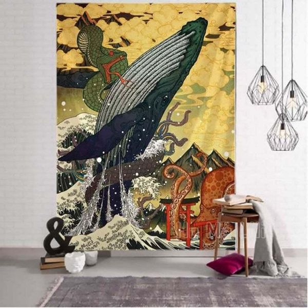 tapestries giant whale in ocean wave tapestry japanese animal dragon squid traditional art wall hanging home decor
tapestries giant whale in ocean wave tapestry japanese animal dragon squid traditional art wall hanging home decor
