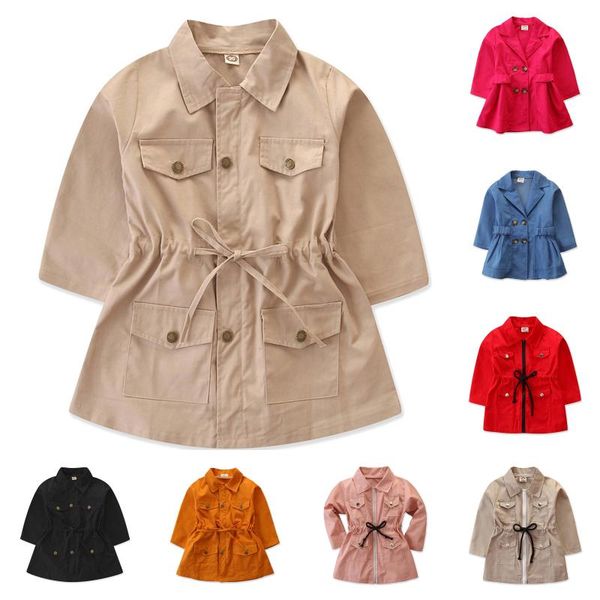 coat 2021 toddler infant baby kids girls trench outdoors outwear child clothes for 3-10y girl, Blue;gray
coat 2021 toddler infant baby kids girls trench outdoors outwear child clothes for 3-10y girl, Blue;gray