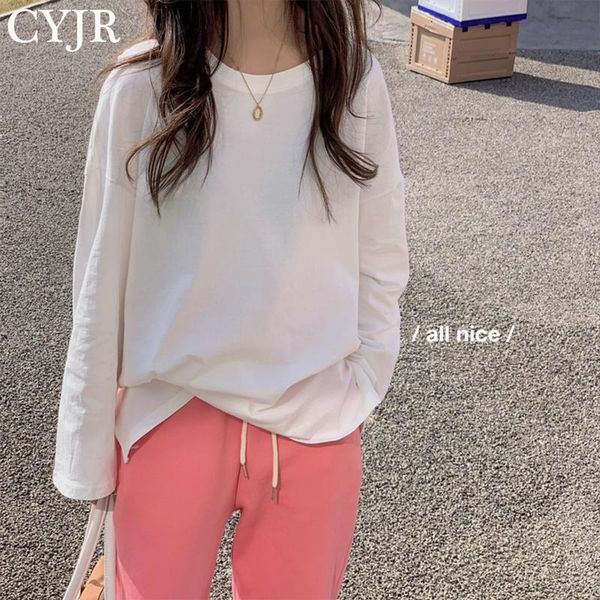 women's t-shirt solid women long sleeve tee 2021 spring autumn t shirt clothes female o-neck harajuku mujer camisetas, White
women's t-shirt solid women long sleeve tee 2021 spring autumn t shirt clothes female o-neck harajuku mujer camisetas, White