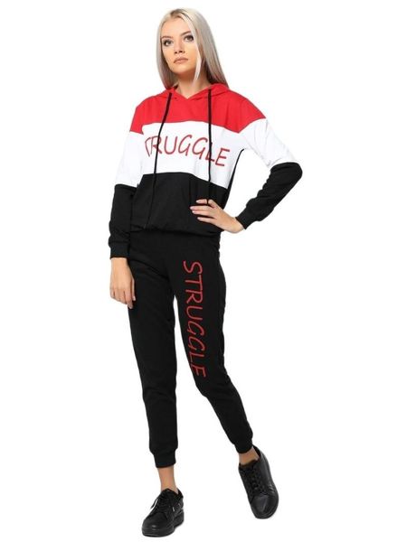 gym clothing women's hooded tracksuit set, 2 pieces streetwear sportwear spring sweatpants training exercise, hoodie sweetshirt, White;black
gym clothing women's hooded tracksuit set, 2 pieces streetwear sportwear spring sweatpants training exercise, hoodie sweetshirt, White;black