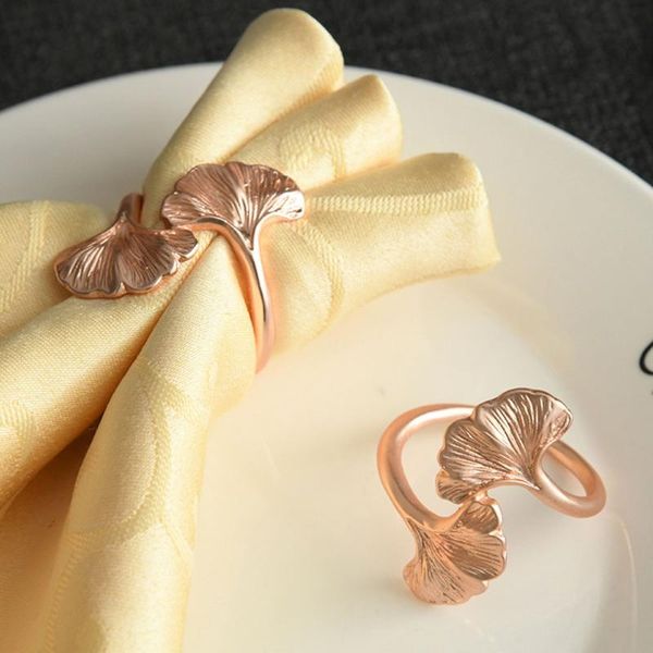 napkin rings rose gold buckle ginkgo leaf western metal ring cloth el table decoration
napkin rings rose gold buckle ginkgo leaf western metal ring cloth el table decoration