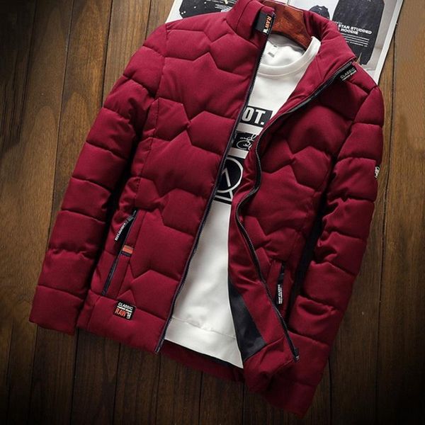 running jackets autumn winter jacket fashion trend casual thickened warm cotton-padded clothes slim baseball coats size down, Black;red
running jackets autumn winter jacket fashion trend casual thickened warm cotton-padded clothes slim baseball coats size down, Black;red