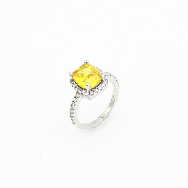 2021 new ms classic original square yellow zircon couples day s925 pure sier ring adorn article b7gr, Silver
2021 new ms classic original square yellow zircon couples day s925 pure sier ring adorn article b7gr, Silver