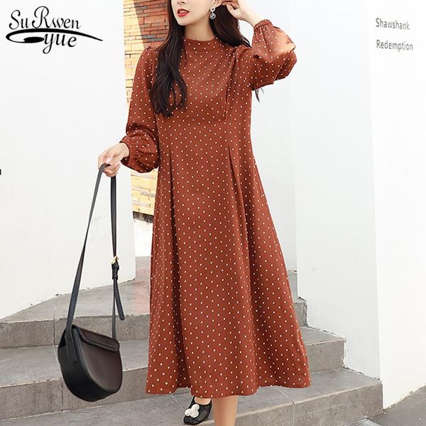 casual dresses fashion korean style loose polka dot pullover round collar mid-length long dress elegant over the knee a-line 8835, Black;gray
casual dresses fashion korean style loose polka dot pullover round collar mid-length long dress elegant over the knee a-line 8835, Black;gray