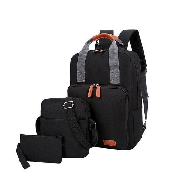fashion school backpacks set student school bags for boys girls teenager usb charge computer laptravel back pack book bags