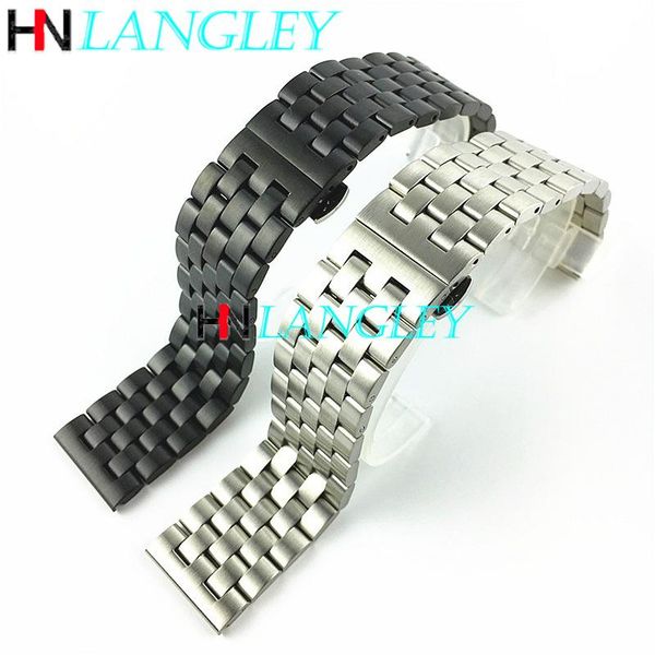 watch bands stainless steel solid band double button butterfly buckle frosted brushed matte 18mm 19mm 20mm 21mm 22mm 24mm 26mm, Black;brown
watch bands stainless steel solid band double button butterfly buckle frosted brushed matte 18mm 19mm 20mm 21mm 22mm 24mm 26mm, Black;brown