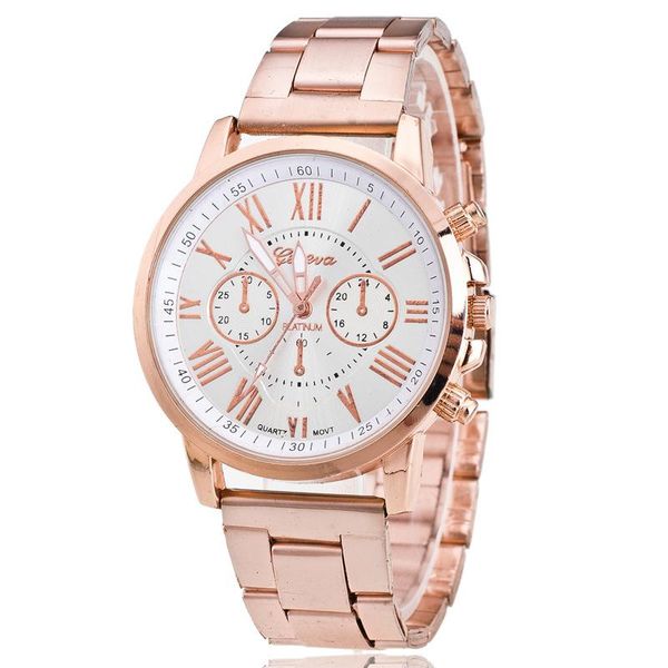 wristwatches 2021 brand geneva rosy gold casual quartz watch women sport stainless steel dress watches relogio feminino men clock, Slivery;brown
wristwatches 2021 brand geneva rosy gold casual quartz watch women sport stainless steel dress watches relogio feminino men clock, Slivery;brown