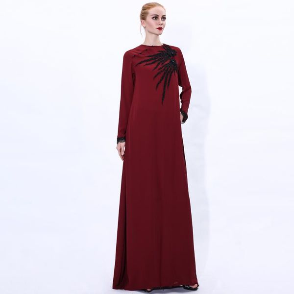 casual dresses spring long sleeve lace trim vintage elegant formal dinner women's dress abaya muslim fashion european cloth, Black;gray
casual dresses spring long sleeve lace trim vintage elegant formal dinner women's dress abaya muslim fashion european cloth, Black;gray