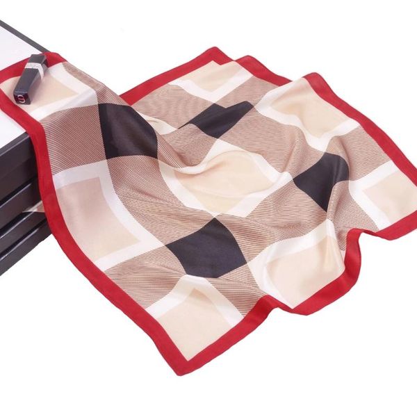 scarves summer classic simple plaid scarf fashion wild ladies luxury silk small square couple 53 * 53cm écharpe, Blue;gray
scarves summer classic simple plaid scarf fashion wild ladies luxury silk small square couple 53 * 53cm écharpe, Blue;gray