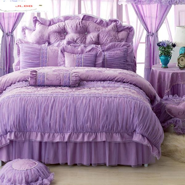 bedding sets korean purple lace set bedspread 4pcs romantic princess bedclothes bed cotton duvet covers skirt king
bedding sets korean purple lace set bedspread 4pcs romantic princess bedclothes bed cotton duvet covers skirt king