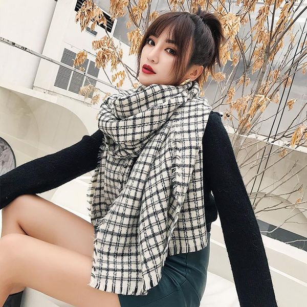 hats, scarves & gloves sets autumn and winter plaid scarf for women in europe america with extended dual-use big shawl loose edges tassels, Blue;gray
hats, scarves & gloves sets autumn and winter plaid scarf for women in europe america with extended dual-use big shawl loose edges tassels, Blue;gray