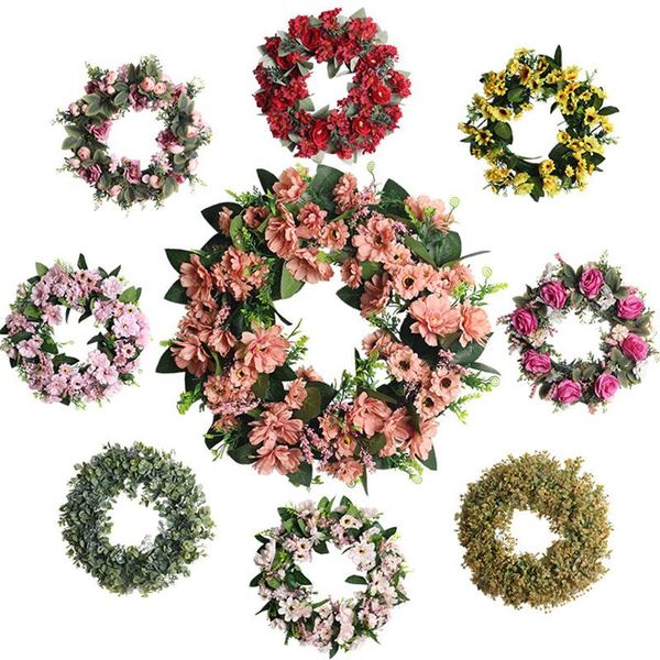 decorative flowers & wreaths rose flower wreath artificial plants background wall window wedding party supplies gifts diy christmas home dec
decorative flowers & wreaths rose flower wreath artificial plants background wall window wedding party supplies gifts diy christmas home dec