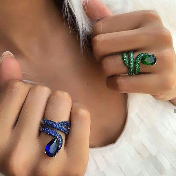 wedding rings snake for women luxury full crystals cubic zircon punk rock ring animal jewelry joyeria mujer gothic bague, Slivery;golden
wedding rings snake for women luxury full crystals cubic zircon punk rock ring animal jewelry joyeria mujer gothic bague, Slivery;golden