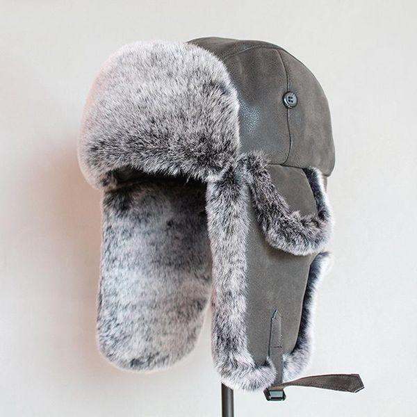 berets bomber hats winter men warm russian ushanka hat with ear flap pu leather fur trapper cap earflap, Blue;gray
berets bomber hats winter men warm russian ushanka hat with ear flap pu leather fur trapper cap earflap, Blue;gray