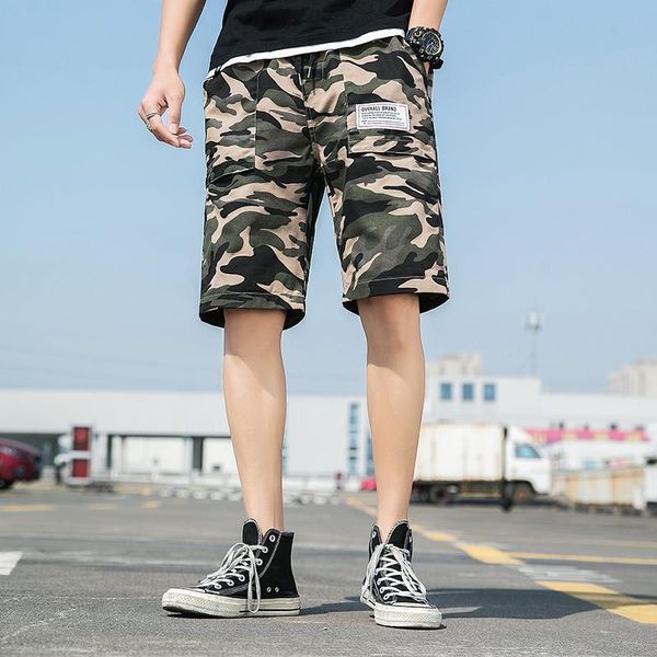 men's shorts 2021 camouflage korean fashion casual versatile brand summer loose capris pocket cotton pants, White;black
men's shorts 2021 camouflage korean fashion casual versatile brand summer loose capris pocket cotton pants, White;black