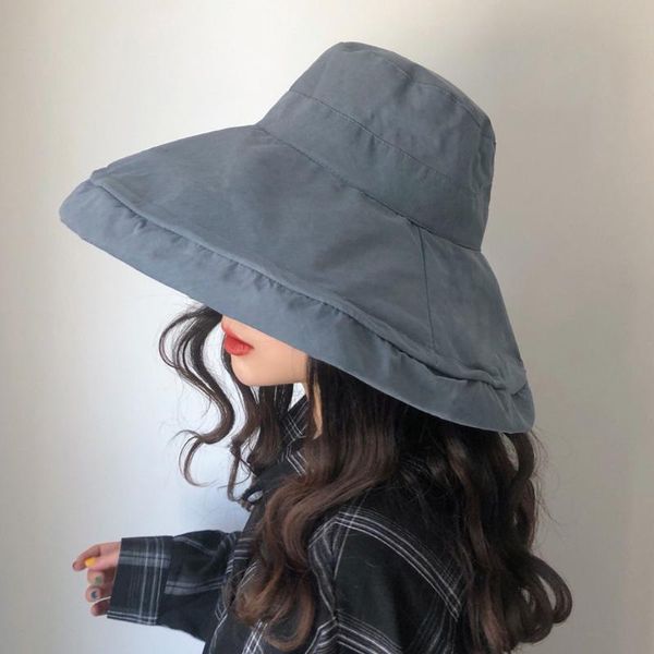 wide brim hats foldable sun hat outdoor sports fishing for women summer fisherman caps sunshade beach visor protection cap, Blue;gray
wide brim hats foldable sun hat outdoor sports fishing for women summer fisherman caps sunshade beach visor protection cap, Blue;gray
