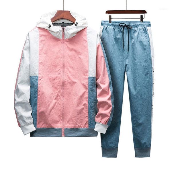 rlyaeiz 2021 autumn 4xl sportswear men casual tracksuit color patchwork zipper hoodies + pants sporting suits chandal hombre1, Gray
rlyaeiz 2021 autumn 4xl sportswear men casual tracksuit color patchwork zipper hoodies + pants sporting suits chandal hombre1, Gray
