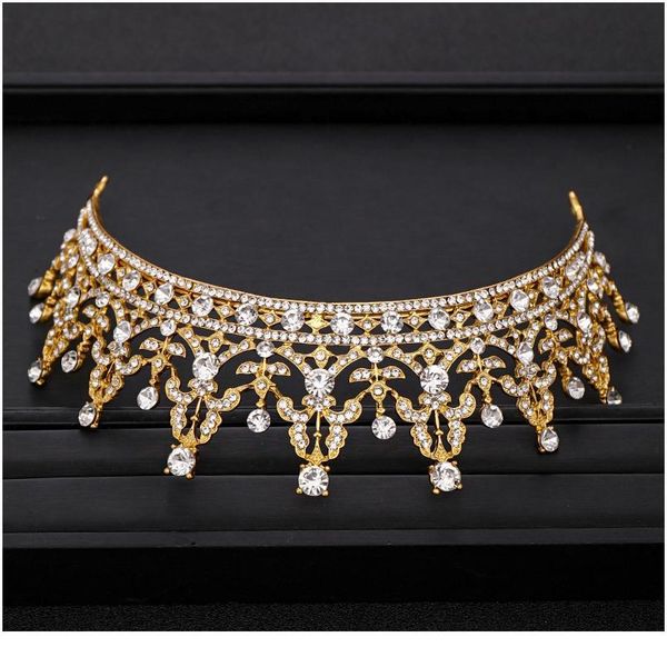 vintage bridal crown headdress golden crown wedding hair accessories baroque rhinestone party crystal crown bridal qylbzg
vintage bridal crown headdress golden crown wedding hair accessories baroque rhinestone party crystal crown bridal qylbzg
