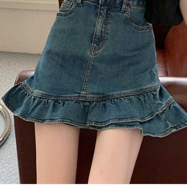 fashion skirts 2021 spring and summer korean denim women's high waist short a-line, Black
fashion skirts 2021 spring and summer korean denim women's high waist short a-line, Black