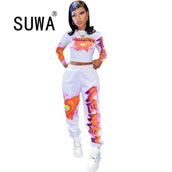 women sets tracksuit two pieces outfits long sleeve crop pants gym fitness workout clothes for woman sports suit 210525, White
women sets tracksuit two pieces outfits long sleeve crop pants gym fitness workout clothes for woman sports suit 210525, White