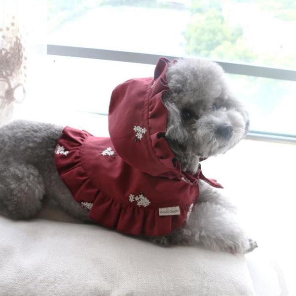 pet spring summer thin cute little red cap cotton embroidered cape dog cat shawl
pet spring summer thin cute little red cap cotton embroidered cape dog cat shawl