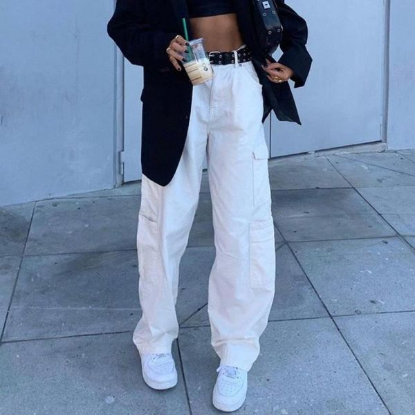women's jeans fashion streetwear women pocket high waist korean casual straight harajuku denim pants baggy y2k vintage cargo, Blue
women's jeans fashion streetwear women pocket high waist korean casual straight harajuku denim pants baggy y2k vintage cargo, Blue