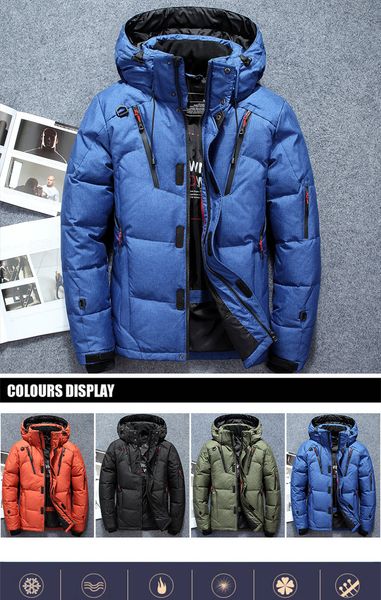 degree winter men's clothing white duck down jacket parkas man thicken warm snow jackets coats male windbreaker parkas coat, Black;brown
degree winter men's clothing white duck down jacket parkas man thicken warm snow jackets coats male windbreaker parkas coat, Black;brown