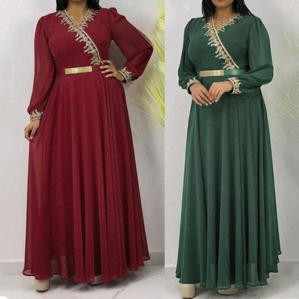 women's swimwear ladies fashion resort v neck floral embroidery print long sleeve loose belt sweet elegant woman green party maxi dress, White;black
women's swimwear ladies fashion resort v neck floral embroidery print long sleeve loose belt sweet elegant woman green party maxi dress, White;black