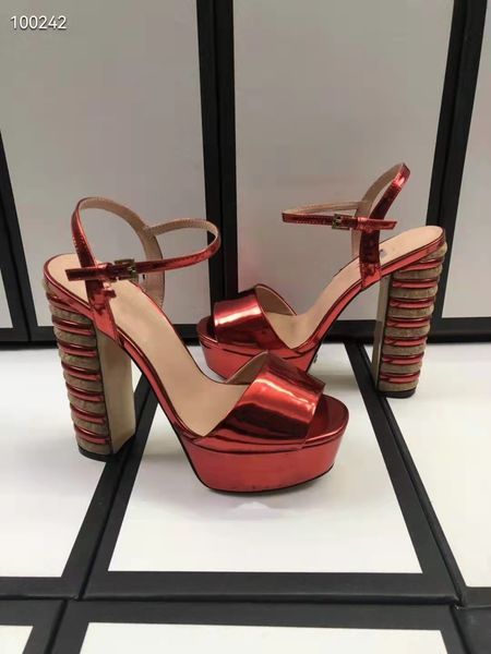 latest designer women's sandals fashion luxury high heel water table and lace up special elegant temperament solid leather 34-41 box, Black
latest designer women's sandals fashion luxury high heel water table and lace up special elegant temperament solid leather 34-41 box, Black