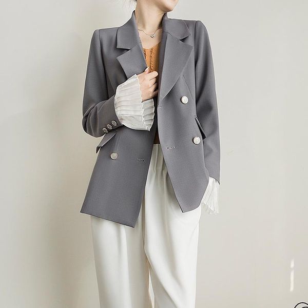women's suits & blazers arrival fashion women casual temperament professional simple suit with detachable cuffs retro double-breasted s, White;black
women's suits & blazers arrival fashion women casual temperament professional simple suit with detachable cuffs retro double-breasted s, White;black