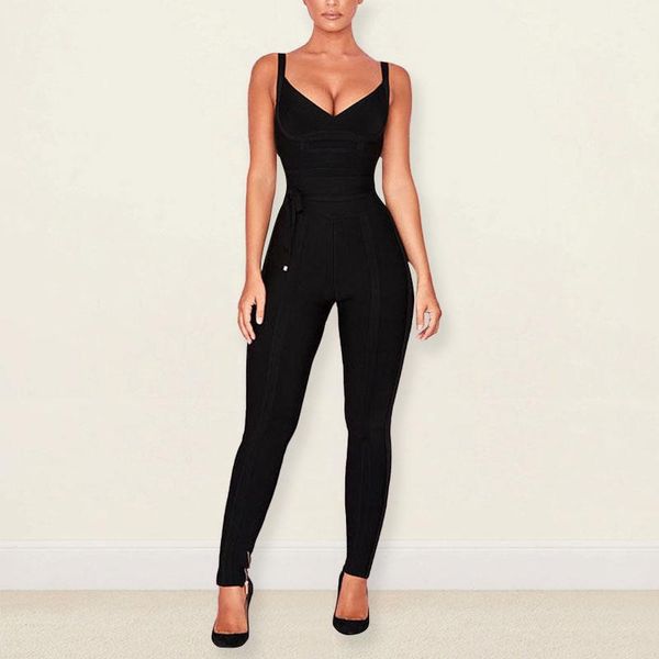 bodycon rayon bandage jumpsuit night club party jumpsuit v-neck solid vest, Black;white
bodycon rayon bandage jumpsuit night club party jumpsuit v-neck solid vest, Black;white