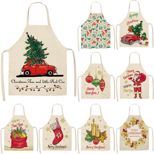 aprons christmas decoration sleeveless apron cotton linen kitchen women home cooking baking waist bib pinafore 53*65cm
aprons christmas decoration sleeveless apron cotton linen kitchen women home cooking baking waist bib pinafore 53*65cm