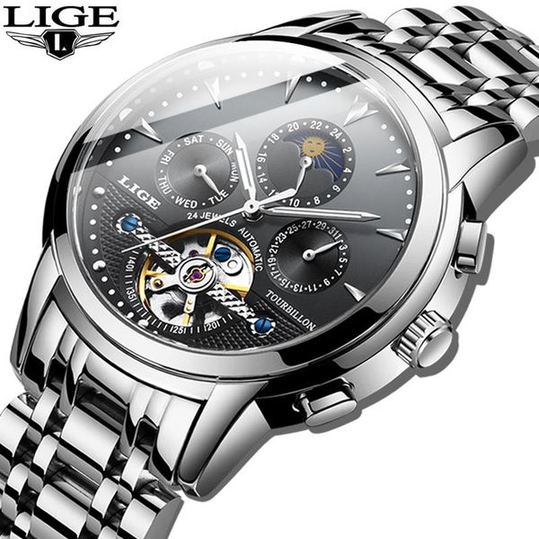 wristwatches lige mechanical mens watches watch men business military wristwatch tourbillon fashion reloj hombres, Slivery;brown
wristwatches lige mechanical mens watches watch men business military wristwatch tourbillon fashion reloj hombres, Slivery;brown