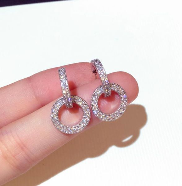 crystal dangle earrings for women rotable circle sterling silver cute unique jewelry fashion e001602
crystal dangle earrings for women rotable circle sterling silver cute unique jewelry fashion e001602
