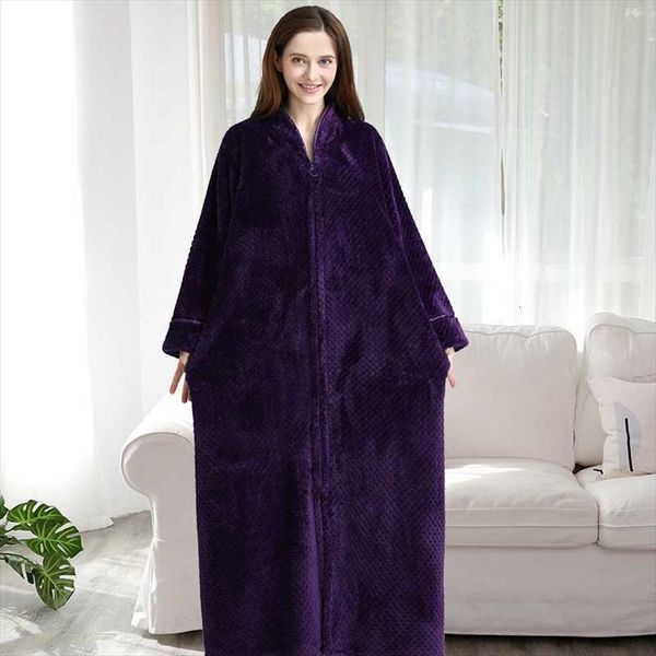 flannel bath robe women sleepwear bathrobe winter thicken long plus size lovers couples night gown men zipper nightgown, Black;red
flannel bath robe women sleepwear bathrobe winter thicken long plus size lovers couples night gown men zipper nightgown, Black;red