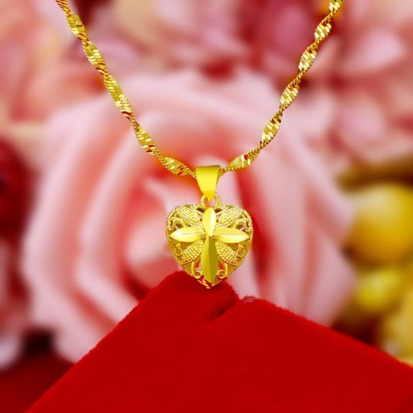 pendant necklaces necklace for women hollow heart wedding engagement real yellow gold plated brass chain jewelry, Silver
pendant necklaces necklace for women hollow heart wedding engagement real yellow gold plated brass chain jewelry, Silver