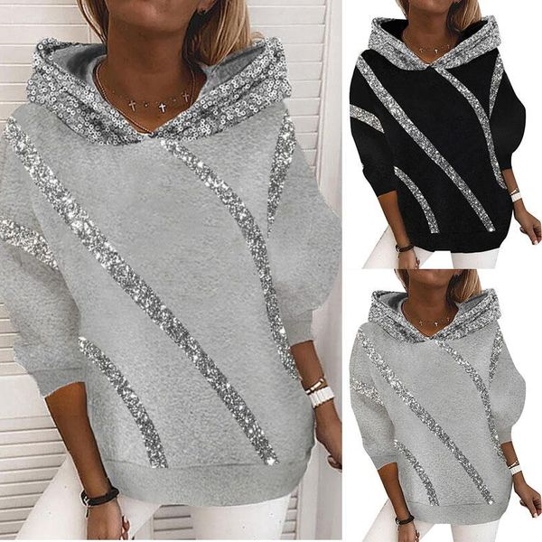women's hoodies & sweatshirts 2021 autumn winter fashion hooded sweatshirt women harajuku patchwork female long sleeve sequin streetwe, Black
women's hoodies & sweatshirts 2021 autumn winter fashion hooded sweatshirt women harajuku patchwork female long sleeve sequin streetwe, Black