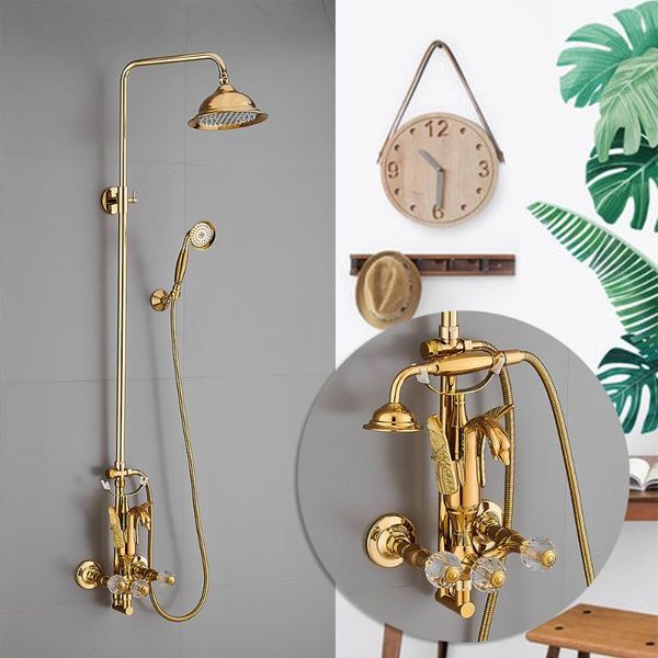 bath and shower mixer rainfall shower faucet set crystal wall mounted with hand gold brass swan bathroom rain taps
bath and shower mixer rainfall shower faucet set crystal wall mounted with hand gold brass swan bathroom rain taps