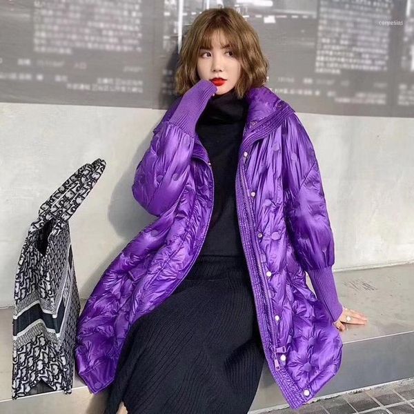 bright dot light down jacket women's casual color wave point white duck mid long coat for winter 20211, Black
bright dot light down jacket women's casual color wave point white duck mid long coat for winter 20211, Black