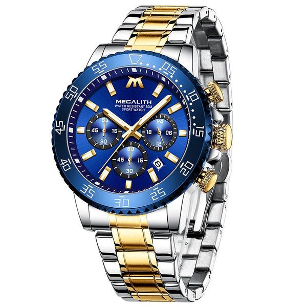 wristwatches megalith luxury business mens watches men steel quartz watch waterproof luminous sports chronograph analogue wristwatch for, Slivery;brown
wristwatches megalith luxury business mens watches men steel quartz watch waterproof luminous sports chronograph analogue wristwatch for, Slivery;brown