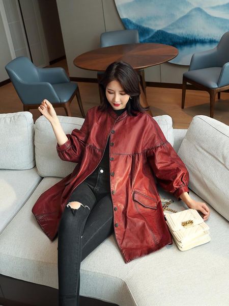 women's leather & faux jacket 2021 womens genuine sheepskin coat plus size real jackets for women spring korean vintage windbreaker 915, Black
women's leather & faux jacket 2021 womens genuine sheepskin coat plus size real jackets for women spring korean vintage windbreaker 915, Black