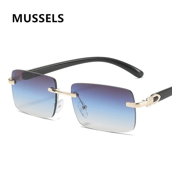sunglasses vintage steampunk rimless mens 2021 fashion rectangle sun glasses for male gafas de sol hombre, White;black
sunglasses vintage steampunk rimless mens 2021 fashion rectangle sun glasses for male gafas de sol hombre, White;black