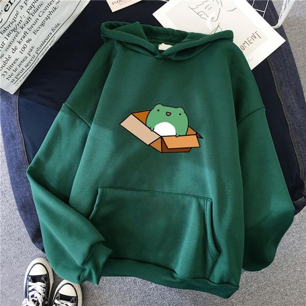 women's hoodies & sweatshirts kawaii frogs box for womens teen girls casual loose hooded pullover streetwear sudaderas mujer a40, Black
women's hoodies & sweatshirts kawaii frogs box for womens teen girls casual loose hooded pullover streetwear sudaderas mujer a40, Black