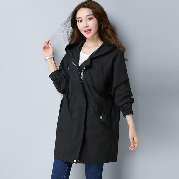 women's trench coats 2021 spring autumn jacket womens windbreaker zipper long sleeve hooded windproof casual female costume outwear, Tan;black
women's trench coats 2021 spring autumn jacket womens windbreaker zipper long sleeve hooded windproof casual female costume outwear, Tan;black